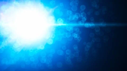 Realistic Len flare glow light effect on black background. Optical flares ove Stock Illustration