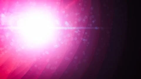 Realistic Len flare glow light effect on black background. Optical flares ove Stock Illustration