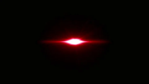 Realistic light lens flare on black background.  Stock Footage 200808564