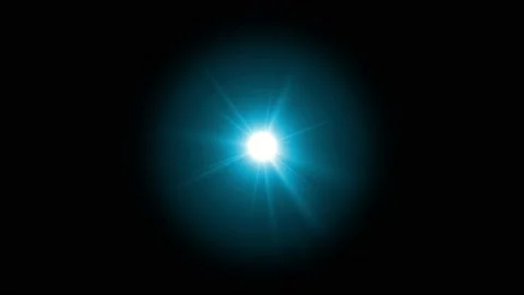 Realistic light lens flare on black background.  Stock Footage 200808719