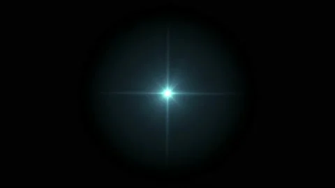 Realistic light lens flare isolate on black background.  Stock Footage 187444232
