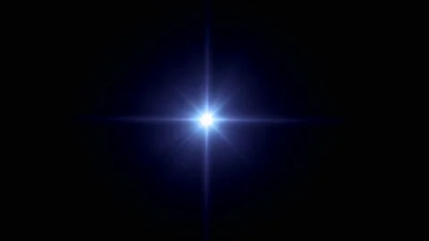 Realistic light lens flare isolate on black background. Stock Footage 222709236
