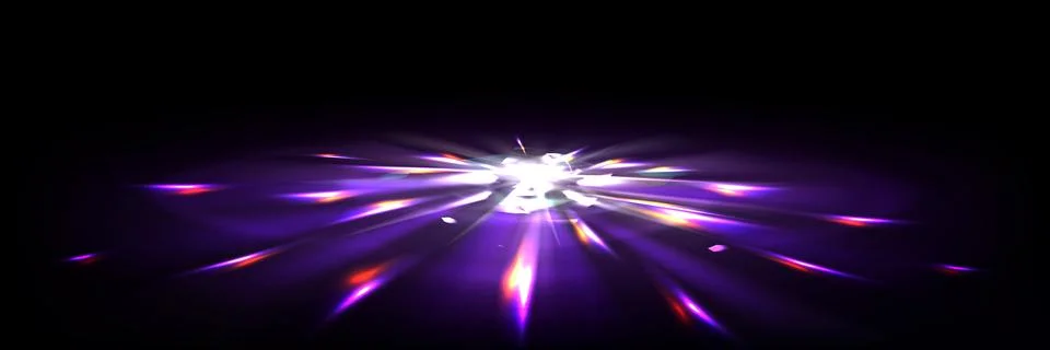 Realistic light reflection on diamond surface Stock Illustration