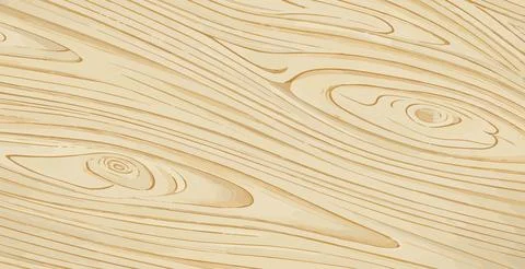 Realistic light wood pattern texture, background - Vector Stock Illustration