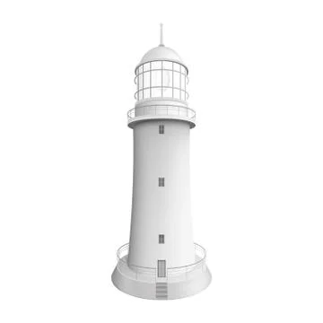 Realistic lighthouse Illustration Illustrazione stock