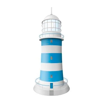 Realistic lighthouse Illustration Stock-Illustration