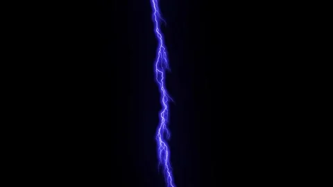 Realistic Lightning Strike Animation in 4K Stock Footage 310611221