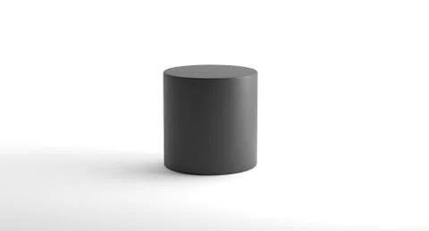 Realistic Looking Geometric Cylinder Object Illustrazione stock