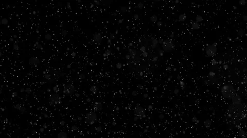 Realistic loop falling snowflakes on black background Stock Footage 324608657