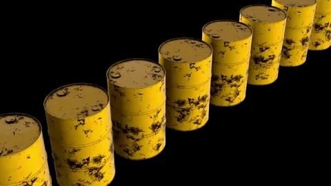A realistic looped dolly camera 3D animation of a weathered and rusty old Vídeos de archivo 334030872