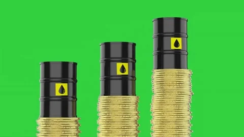 A realistic looped dolly camera 3D animation of old gasoline Stock-Footage 334030904