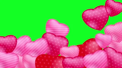 Realistic Love Chroma Key Transition Effect Stock Footage 333915015