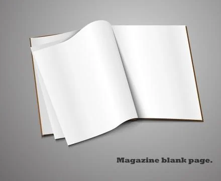 Realistic magazine Stock Illustration