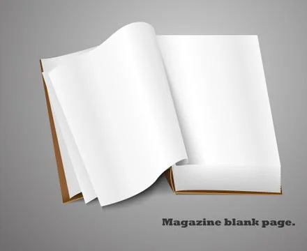 Realistic magazine Stock Illustration
