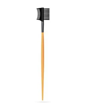 Realistic Make up Eyebrow Comb Isolated on white background. Vector Stock Illustration