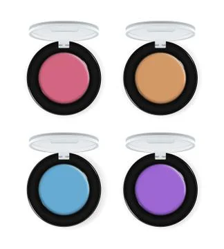 Realistic makeup cosmetics vector set Stock Illustration