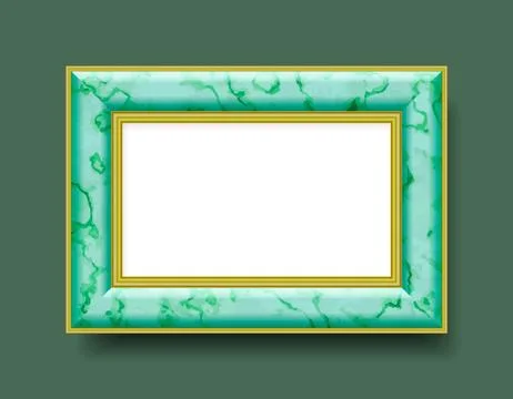 Realistic marbled frame.Vector illustration. Stock Illustration