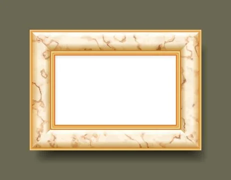 Realistic marbled frame.Vector illustration. 스톡 일러스트