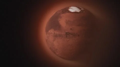 Realistic Mars Planet 02 Stock Footage 263403338