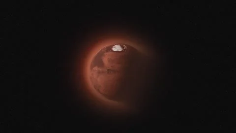 Realistic Mars Planet 03 Video stock 263405762