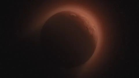 Realistic Mars Planet 04 Stock Footage 263407696