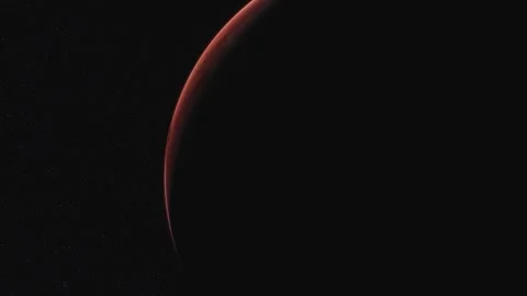 Realistic Mars Planet based on data provided by USGS 03 Stock Footage 263455148