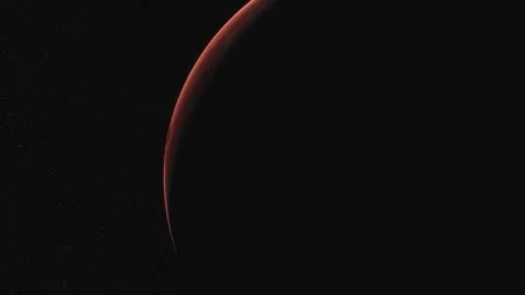 Realistic Mars Planet based on data provided by USGS 04 Stock Footage 263460402