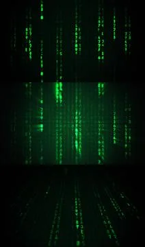 Realistic matrix background Illustrazione stock