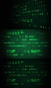 Realistic matrix background Illustrazione stock