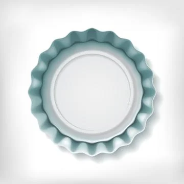 Realistic metallic bottle cap Stock Illustration
