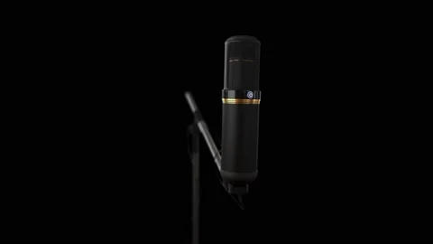 Realistic Microphone 4K animation Stock Footage 171052895