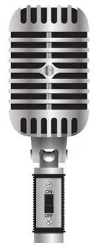 Realistic Microphone Stock Illustration