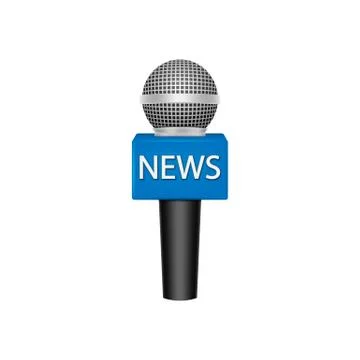 Realistic microphone isolated on white background. Vector illustration. Stock Illustration