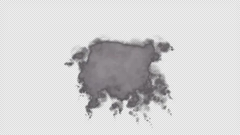 Realistic mid-air explosion VFX element with alpha channel Vídeos de archivo 334953270