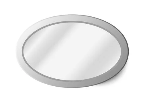 Realistic mirror set. Vector realistic mirrors set with blurry reflection Illustrazione stock