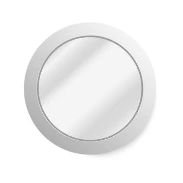 Realistic mirror set. Vector realistic mirrors set with blurry reflection Illustrazione stock