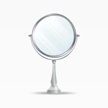 Realistic Mirrors Set Vector. Mirror Frames Or Mirror Decor Interior Stock Illustration