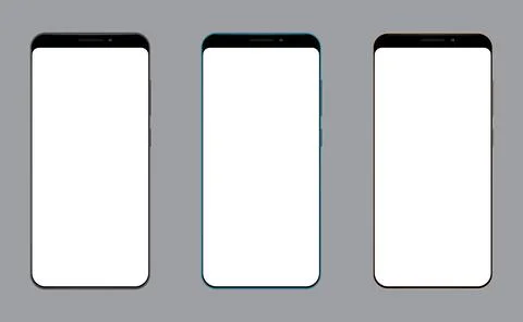 Realistic mobile phone empty screen for mockup presentation Stock-Illustration