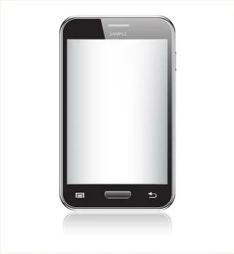 Realistic mobile phone Illustrazione stock