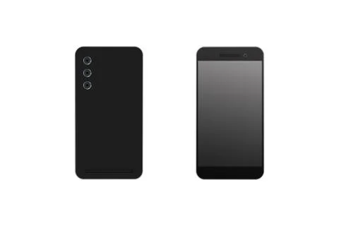 Realistic mobile phone. Stock Illustration