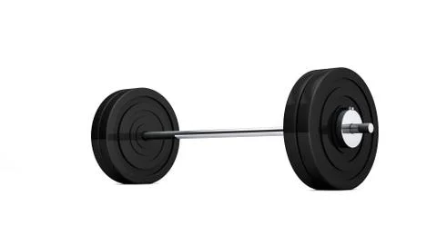 Realistic mock-up of barbell Stock Illustration