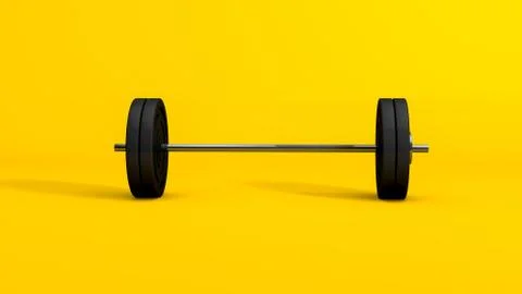 Realistic mock-up of barbell 库存插图