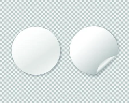 Realistic mock up on empty background. Post note paper. Sale banner badge Stock Illustration