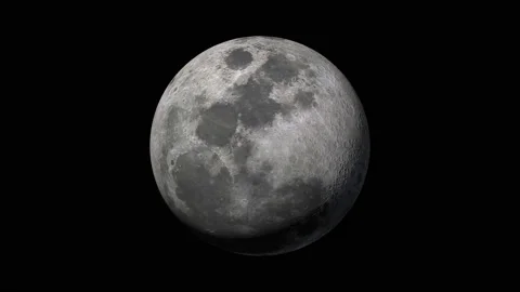Realistic Moon Phases 3D Animation with ... | Stock Video | Pond5