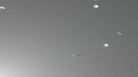 Realistic movement of cubes. Isometric abstract motion background. Stock Footage 119591073