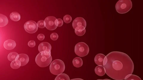 Realistic moving cell, bacteria or virus under microscope. Stock Footage 89266258