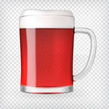 Realistic Mug with Beer Stock Illustration