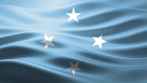 Realistic National Flag Waving Seamless Loop Video Background. Stock Footage 345915212
