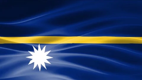 Realistic National Flag Waving Seamless Loop Video Background. Stock Footage 345917448