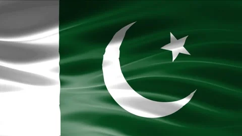 Realistic National Flag Waving Seamless Loop Video Background. Stock Footage 345917543